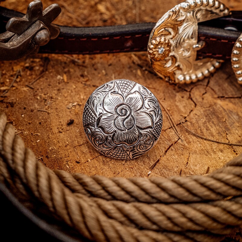 Silver Conchos - Western Rodeo Conchos for Belts and Saddles